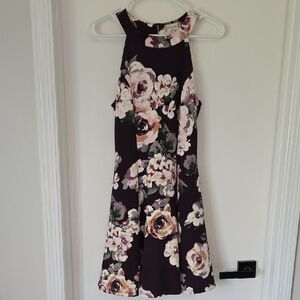 Altar'd State Purple Floral Dress